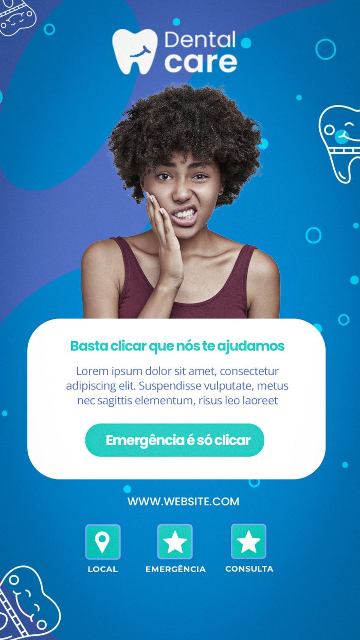 carta de visita virtual para dentista dentista