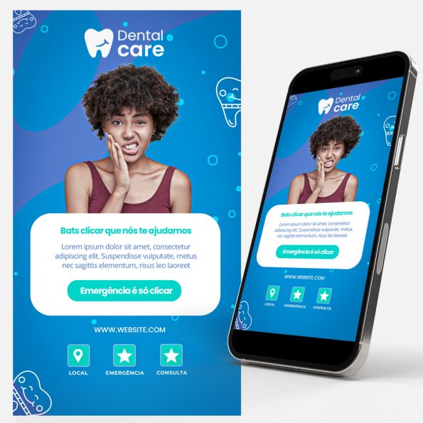 cartão de visita digital para dentista