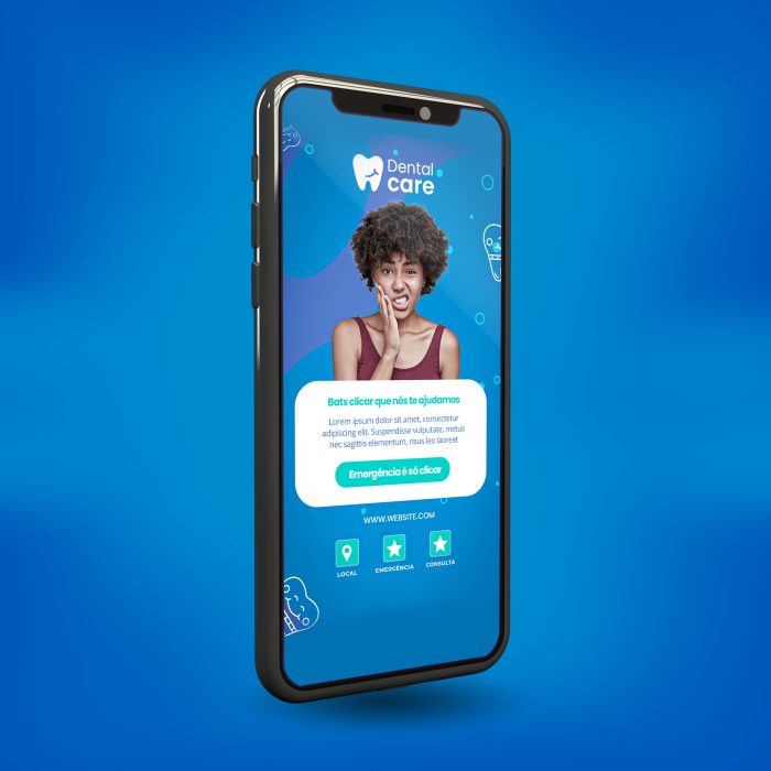 cartão de visita online para dentista