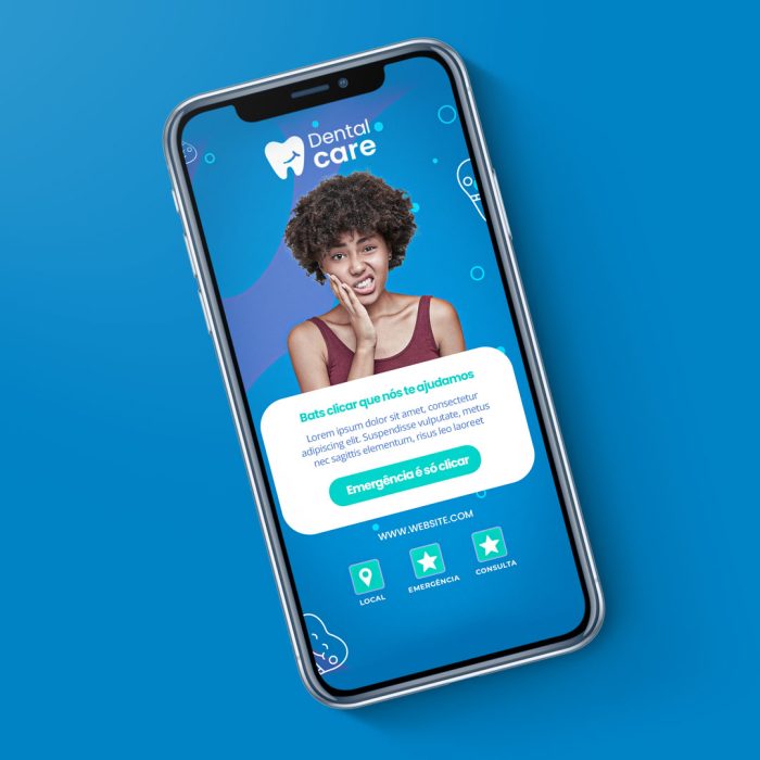 cartão de visita para dentista