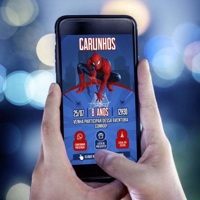 Convite homem aranha
