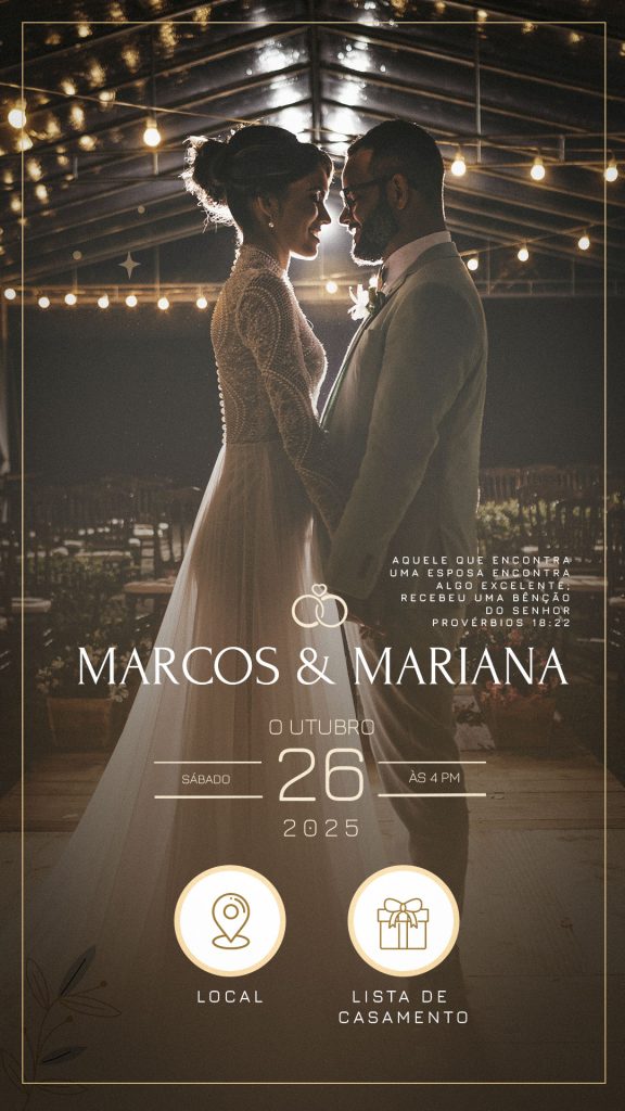 convite casamento digital foto